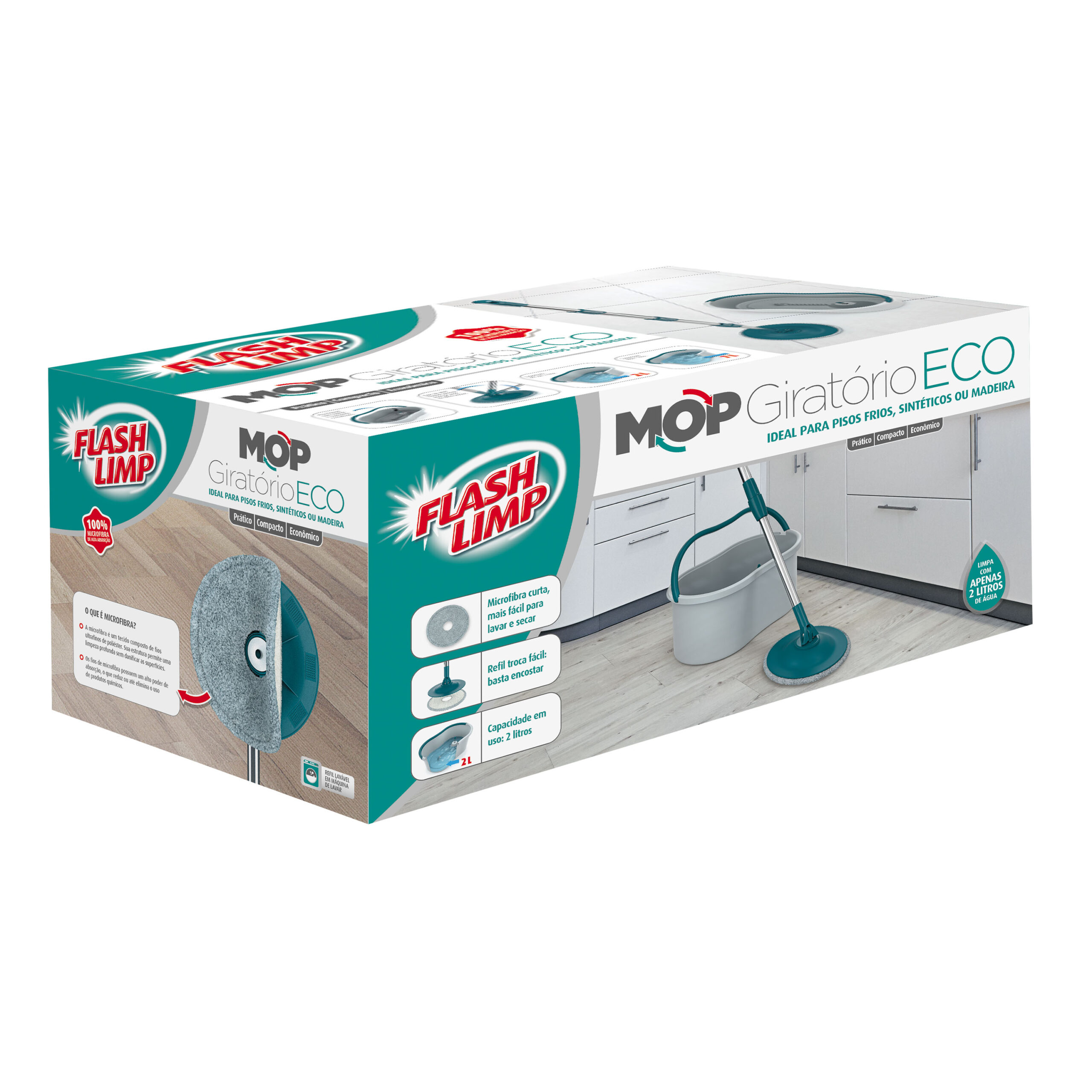 Mop Giratório Eco Flash Limp