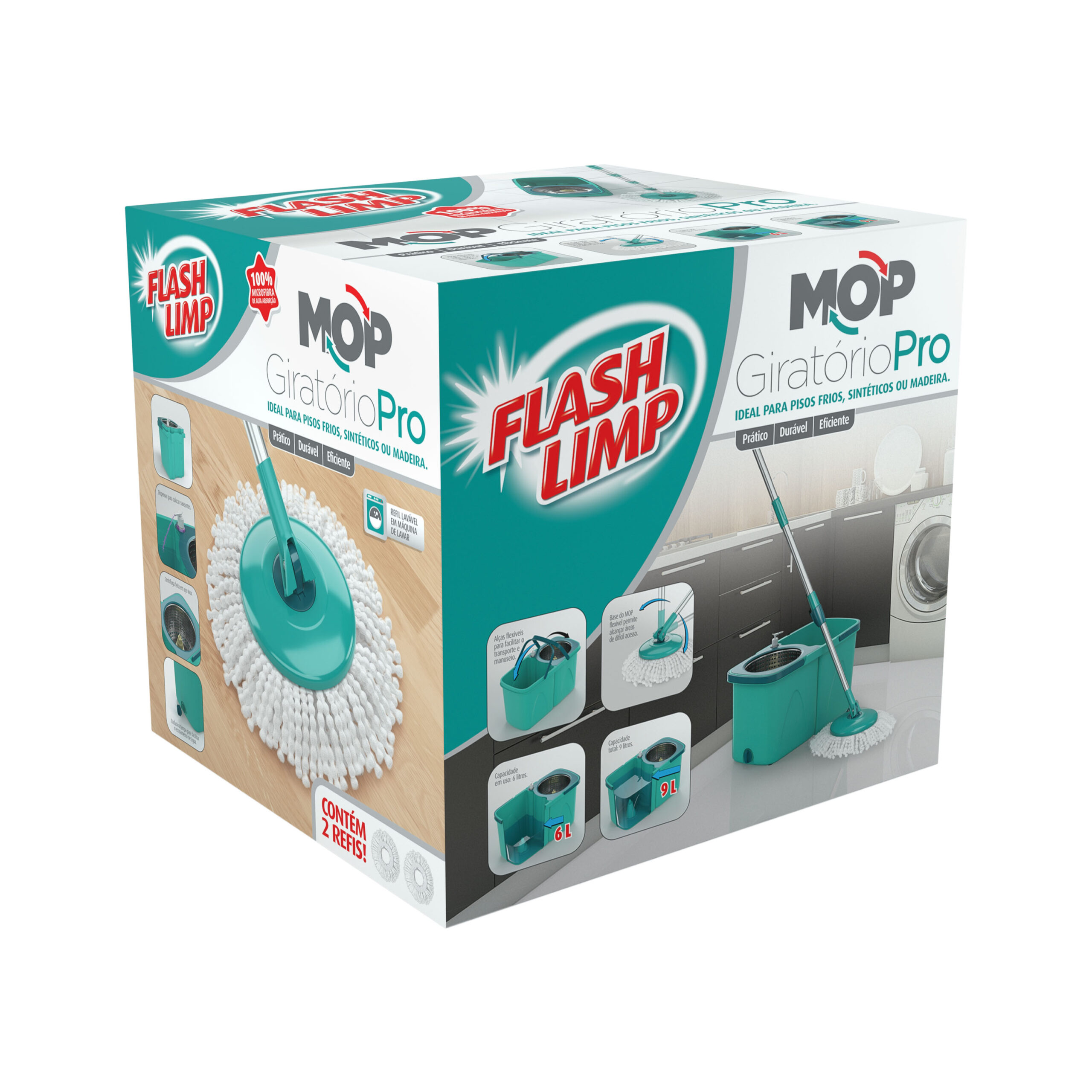 Mop Giratório Pro Flash Limp
